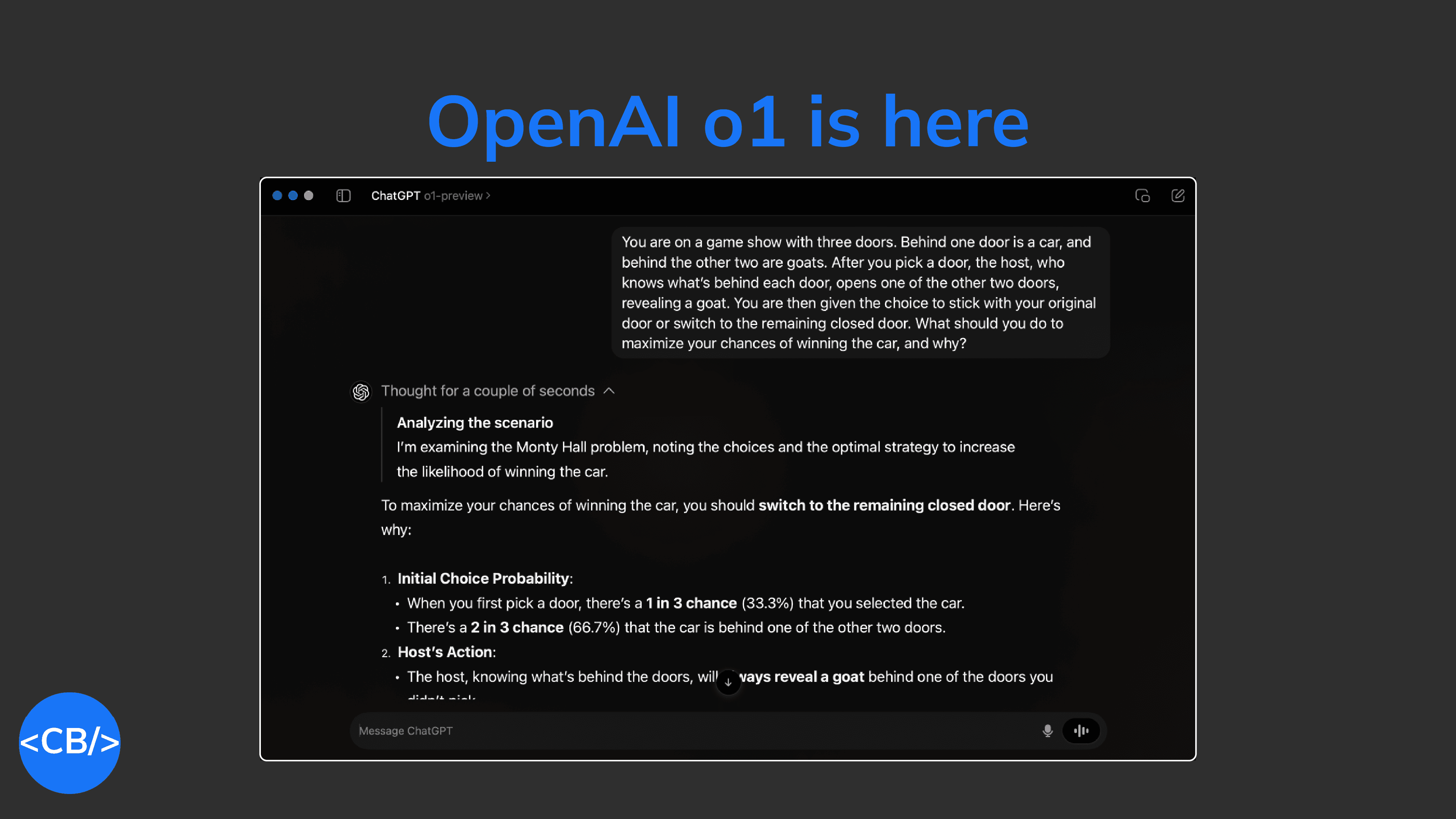 OpenAI's new o1 model changes EVERYTHING